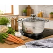 Kép 4/8 - Happy Cooking Jumbo 12 részes Rozsdamentes Acél Edénykészlet üveg fedővel (RS-1277)