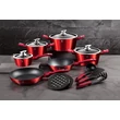 Kép 3/12 - Berlinger Haus Metallic Line Burgundy 15 részes edénykészlet (BH-1226)