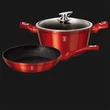Kép 7/8 - Berlinger Haus Metallic Line Burgundy 3 részes edénykészlet (BH-1291) 