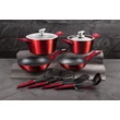 Kép 1/10 - Berlinger Haus Metallic Line Burgundy 10 részes edénykészlet (BH-6141)