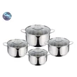 Kép 1/6 - Berlinger Haus Silver Jewellery  8 részes LUXUS edénykészlet (BH-6663) 