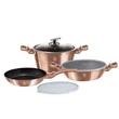 Kép 1/10 - Berlinger Haus Rose Gold Collection 6 részes edénykészlet (BH-7047)
