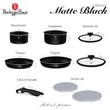 Kép 5/9 - Berlinger Haus Matte Black 9 részes edénykészlet (BH-8257)