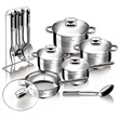Kép 2/5 - Blaumann Gourmet Line Jumbo 17 részes rozsdamentes acél edénykészlet (BL-4119)