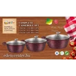 Kép 9/9 - Happy Cooking 6 Részes Márvány Bevonatú Indukciós Edénykészlet Üvegfedővel (RSB-1197-98-99)