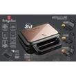 Kép 5/6 - Berlinger Haus Rose Gold Szendvics-, gofri-, grillsütő 3 az 1-ben (BH-9453) 