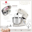 Kép 8/10 - Berlinger Haus Sahara billenőfejes robotgép 6 l-es INOX tállal 1300W (BH-9510)