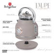 Kép 6/8 - Berlinger Haus Taupe Kenyérpirító + Vízforraló (BH-9518/9514)