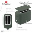 Kép 5/11 - Berlinger Haus Matte Green Kenyérpirító Fedővel (BH-9705)