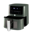 Kép 2/3 - Berlinger Haus Matte Green 5 l-es Forrólevegős Sütő LCD Kijelzővel (BH-9709)