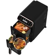 Kép 3/9 - Berlinger Haus Black Rose Dupla Kosaras Forrólevegős sütő 2x5,5L (BH-9802)