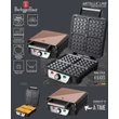 Kép 6/7 - Berlinger Haus Rose Gold Elektromos Gofrisütő 4 szeletes (BH-9452)