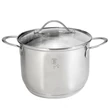 Kép 2/7 - Berlinger Haus Silver Jewellery rozsdamentes fazék üvegfedővel 9,5 L (BH-6584)