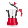 Kép 2/6 - Banquet Campi Red 3 személyes kotyogós kávéfőző (BQ-49025031)