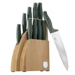 Kép 2/5 - Berlinger Haus Matte Green 10 részes Késkészlet bambusz állvánnyal (BH-3123)