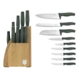 Kép 3/5 - Berlinger Haus Matte Green 10 részes Késkészlet bambusz állvánnyal (BH-3123)