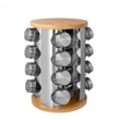 Kép 1/2 - CAT Fűszertartó 16 db-os Bambusz / Inox (16675)