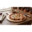 Kép 5/7 - PARAWOOD Fa Pizza Kínáló Nyeles 33 cm (210012)