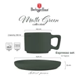 Kép 3/8 - Berlinger Haus Matte Green Espresso Kávéscsésze szett (LP-BH-262)