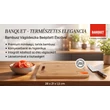 Kép 7/8 - Banquet Bambusz Vágódeszka beépített késélezővel 28 × 21 cm (VP6029)