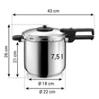 Kép 7/7 - Tescoma GrandCHEF Rozsdamentes Acél Kukta 7,5 L (701408) 