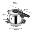 Kép 7/7 - Tescoma SmartCLICK Rozsdamentes Acél Kukta 6 L (702106) 