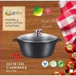 Kép 1/8 - Happy Cooking Márvány Bevonatú Indukciós Lábas 4,1 l (RS-1198)