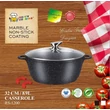Kép 1/8 - Happy Cooking Márvány Bevonatú Indukciós Lábas 8,9 l (RS-1200)