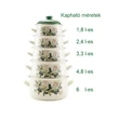Kép 3/3 - Zománcozott lábas fedővel 4,8 L Olíva mintás (14829) 