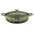 Kép 1/8 -  La Cuisine Green öntöttvas alacsony lábas fedővel 28 cm-es (432023)