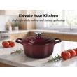 Kép 1/8 -  La Cuisine Berry öntöttvas lábas fedővel 26 cm-es (432040)