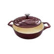 Kép 2/6 -  La Cuisine Berry öntöttvas alacsony lábas fedővel 28 cm-es (432041)