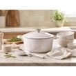 Kép 1/10 -  La Cuisine Cream öntöttvas lábas fedővel 26 cm-es (432043)