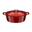 Kép 2/5 - La Cuisine Berry öntöttvas ovális lábas fedővel 29 cm-es (432028)