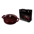 Kép 6/7 - Berlinger Haus Burgundy Öntöttvas alacsony lábas fedővel 26 cm-es (BH-6498)