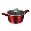 Kép 1/6 - Berlinger Haus Burgundy Metallic Indukciós lábas 24 cm-es (BH-1257) 