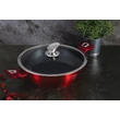 Kép 2/6 - Berlinger Haus Burgundy Metallic Line Indukciós alacsony lábas fedővel 32cm-es (BH-1264)