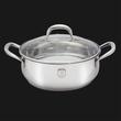 Berlinger Haus Silver Belly rozsdamentes lábas üvegfedővel 5L (BH-1406)