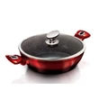 Kép 1/5 - Berlinger Haus Black Burgundy Indukciós alacsony lábas fedővel 28cm-es (BH-1626)