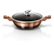 Kép 3/4 - Berlinger Haus Rose Gold Noir alacsony lábas fedővel 28 cm (BH-1893)