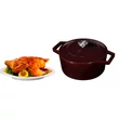 Kép 6/7 - Berlinger Haus Burgundy Öntöttvas lábas fedővel 24 cm-es (BH-6497)