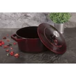 Kép 2/7 - Berlinger Haus Burgundy Öntöttvas lábas fedővel 24 cm-es (BH-6497)