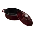 Kép 4/7 - Berlinger Haus Burgundy Öntöttvas ovális lábas fedővel 30 cm-es (BH-6499)