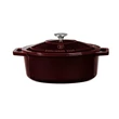 Kép 3/7 - Berlinger Haus Burgundy Öntöttvas ovális lábas fedővel 30 cm-es (BH-6499)