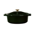 Kép 5/9 - Berlinger Haus Smaragdzöld Öntöttvas ovális lábas fedővel 30 cm-es (BH-6505)