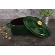 Kép 5/6 - Berlinger Haus Smaragdzöld Öntöttvas ovális lábas fedővel 32 cm-es (BH-6520)