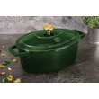 Kép 3/6 - Berlinger Haus Smaragdzöld Öntöttvas ovális lábas fedővel 32 cm-es (BH-6520)