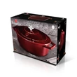 Kép 8/8 - Berlinger Haus Burgundy Öntöttvas ovális lábas fedővel 32 cm-es (BH-6519)