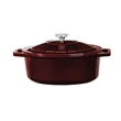 Kép 4/8 - Berlinger Haus Burgundy Öntöttvas ovális lábas fedővel 32 cm-es (BH-6519)