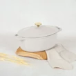 Kép 2/9 - Berlinger Haus Sahara Öntöttvas ovális lábas fedővel 32 cm-es (BH-8967)